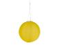 Gele ronde hangende solar lampion.