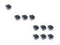 Set van 10 solar LED-schuttinglampen met schroeven