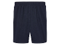 Donkerblauwe sport shorts.