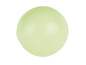 Een ronde, lichtgroene bal.