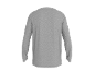 Grijs T-shirt met lange mouwen, achteraanzicht