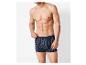 Livergy heren boxershorts, donkerblauw met witte strepen.