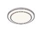 Ronde plafond-LED-lamp met twee ringen in grijs
