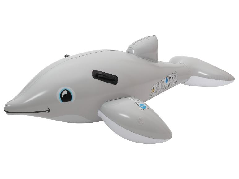 Opblaasbare grijze dolfijn zwemband.