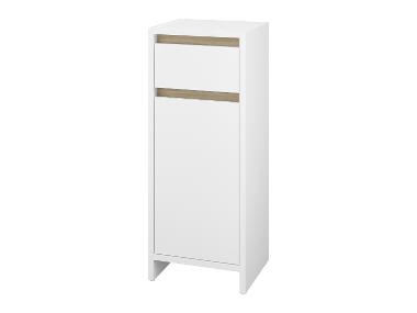 LIVARNO® Badkamerkast met 1 deur en 1 lade Oslo, wit