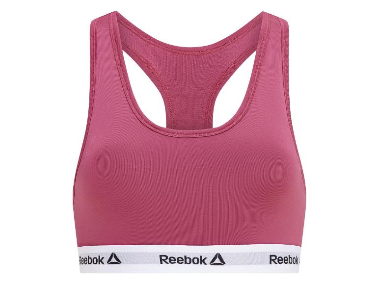 Reebok roze sportbeha met witte band