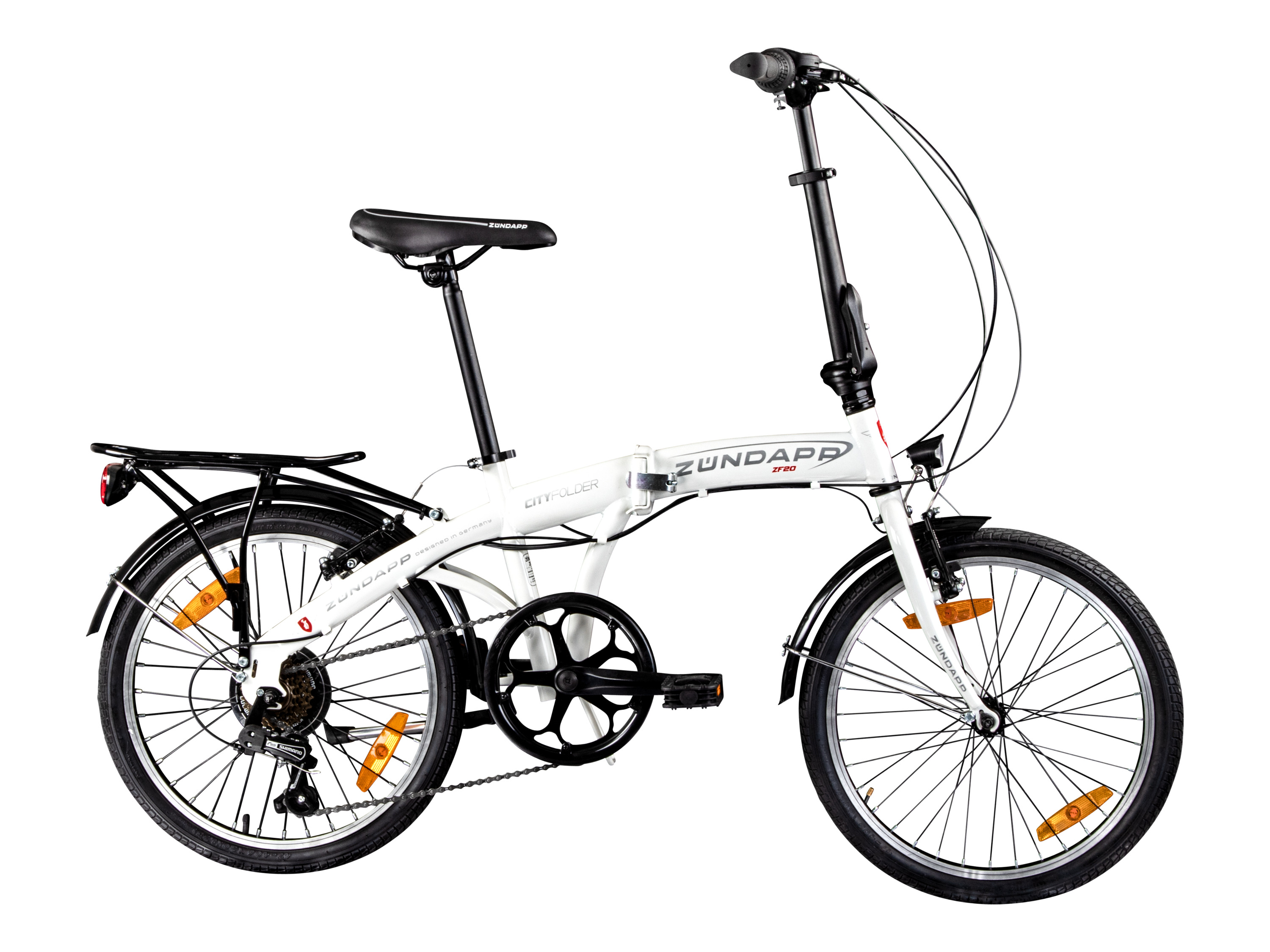 Zündapp Vouwfiets ZF20 Speed Folder 20" (Wit, 20 inch)