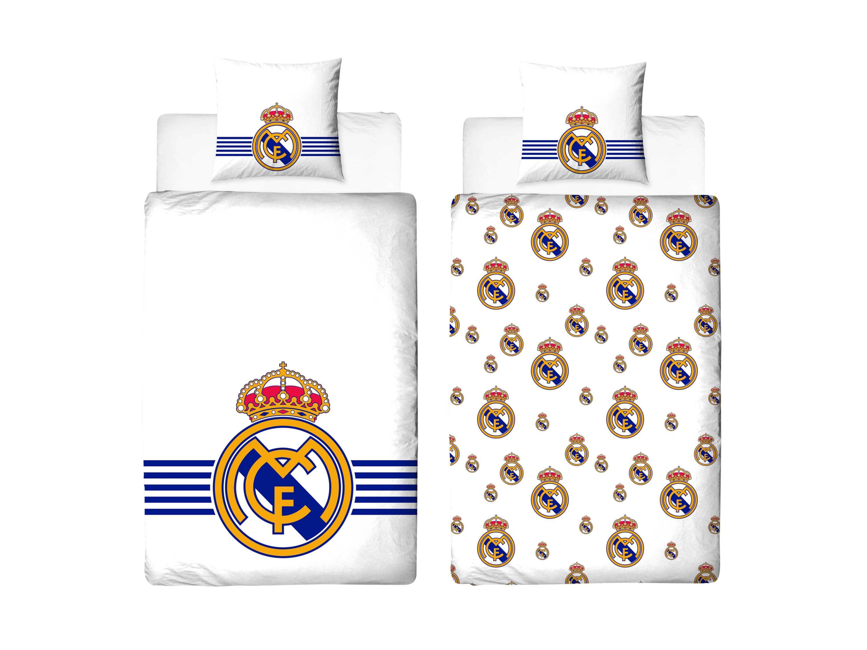 Voetbal dekbedovertrek, 140 x 200 cm (Real Madrid)