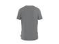 Effen grijs heren T-shirt, achteraanzicht.