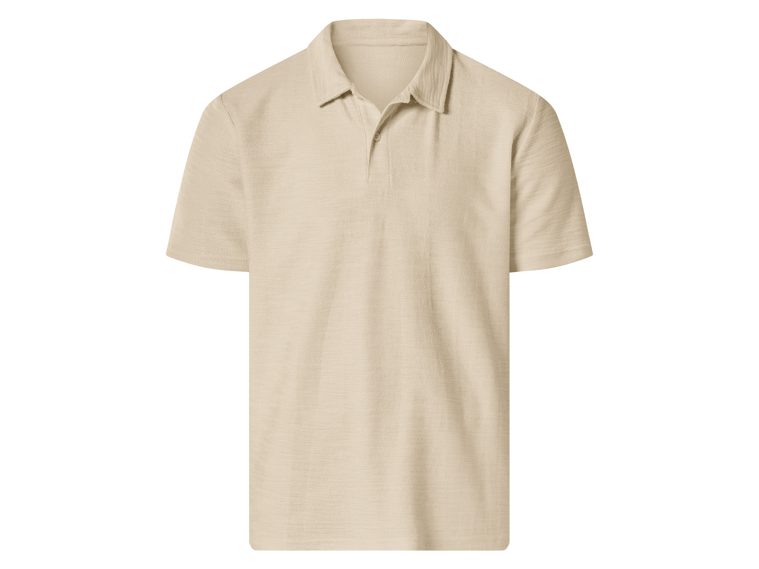 ESMARA MEN Heren piqué poloshirt (Beige, L (52/54))