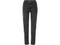 Donkergrijze jeans met een verwassen look en rechte pijpen.