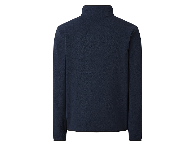 Donkerblauwe fleecejas voor heren.