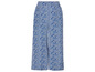 Blauwe broek met bloemenprint