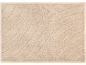 Beige badmat met een getextureerd golvend streepjespatroon