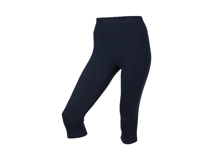 Donkerblauwe fitness capri voor dames