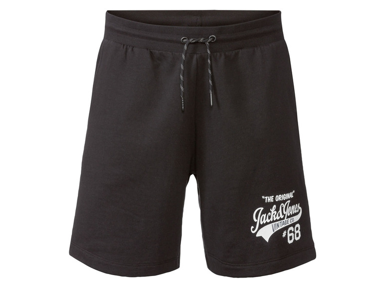 Zwarte Jack & Jones joggingbroek met trekkoord.