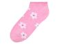 Roze sokken met bloemenprint.
