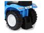 Blauwe kindertractor met nummer JM-513.