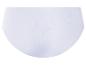 Witte, geribbelde onderbroek voor dames.