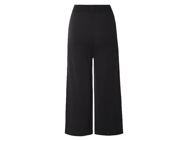 Zwarte wijde broek voor dames.