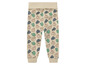 Beige broek met olifantenprint voor baby's.