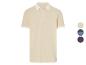 Beige NYC Team polo shirt met contrasterende kraag, verkrijgbaar in diverse kleuren.