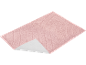 Roze badmat met golvend patroon en antislip onderkant.