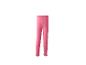 Roze geribbelde meisjeslegging met ruchesranden.