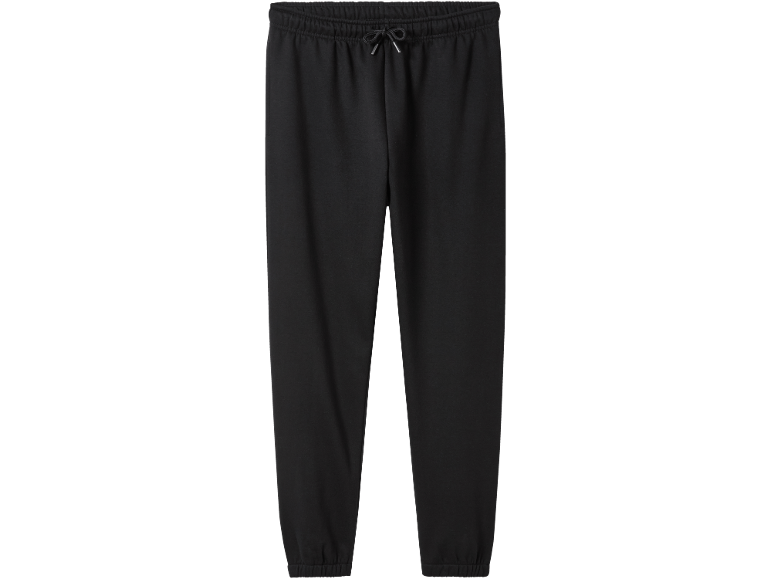 Zwarte joggingbroek met trekkoord in de taille.