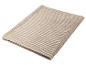 Beige geribbelde fleecedeken