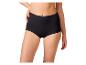 Zwarte dames high-waist slip met kanten rand.
