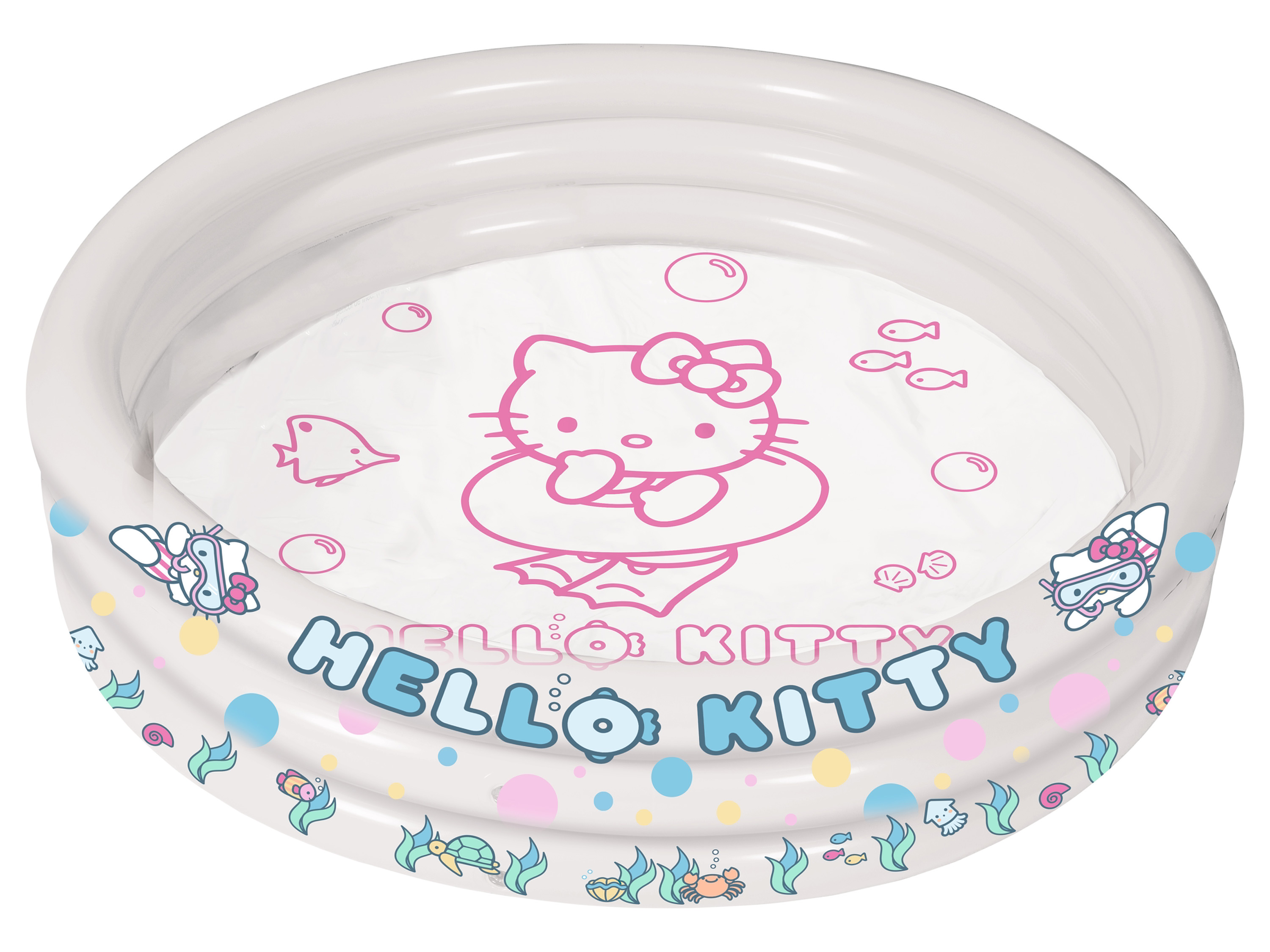 HELLO KITTY 3-Ring-Zwembad, transparant, 150 x 25 cm.