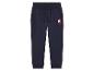 Donkerblauwe joggingbroek met kerstman print.