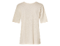 Beige linnen t-shirt, achterkant.