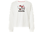 Witte trui met lange mouwen met Hello Kitty en My Melody print en de tekst «BESTIE SQUAD».