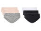 ESMARA® damesslips in een 3-pack, verkrijgbaar in verschillende kleuren met een overslagband.