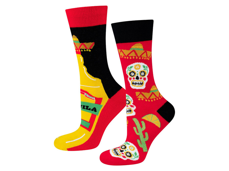 Soxo Dames-heren sokken (36-40, Tequilapatroon)