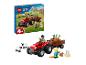 LEGO City tractor met aanhanger, twee minifiguren, schapen, hond en accessoires.