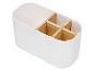 Witte opbergdoos met bamboe verdelers