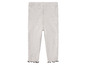 Grijze leggings met ruches voor baby's.