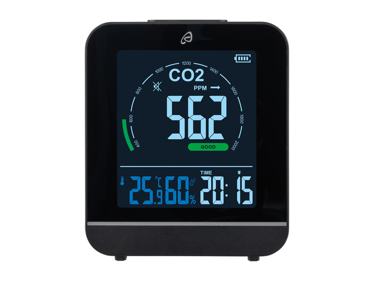 CO2-monitor (Zwart)