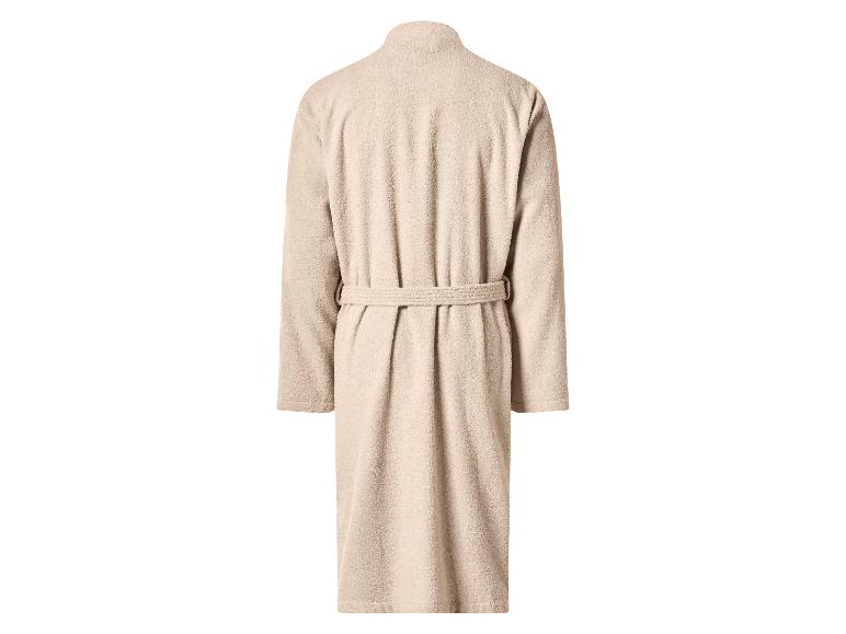 Beige badjas, achteraanzicht