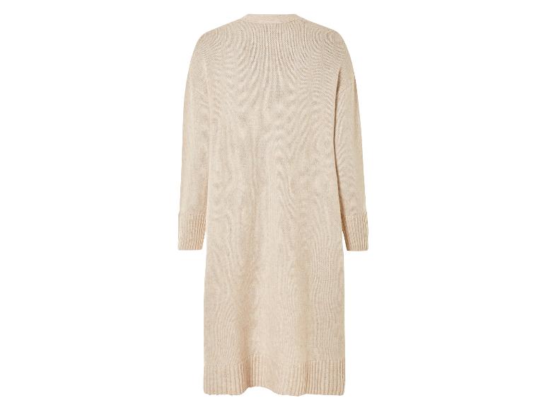 Beige gebreide cardigan voor dames.
