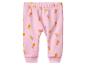 Roze baby legging met kleurrijke stippen