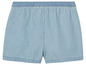 Blauwe denim shorts met elastische tailleband.