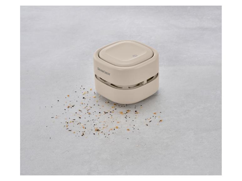 SilverCrest mini-stofzuiger voor kruimels en stof.