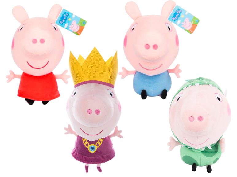 Peppa Pig knuffels: klassieke en verklede personages.