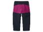 Kinder outdoorbroek met afritsbare pijpen, donkerblauw en roze