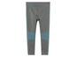 Grijze sportlegging met blauwe accenten.
