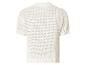 Wit, doorschijnend heren poloshirt met korte mouwen